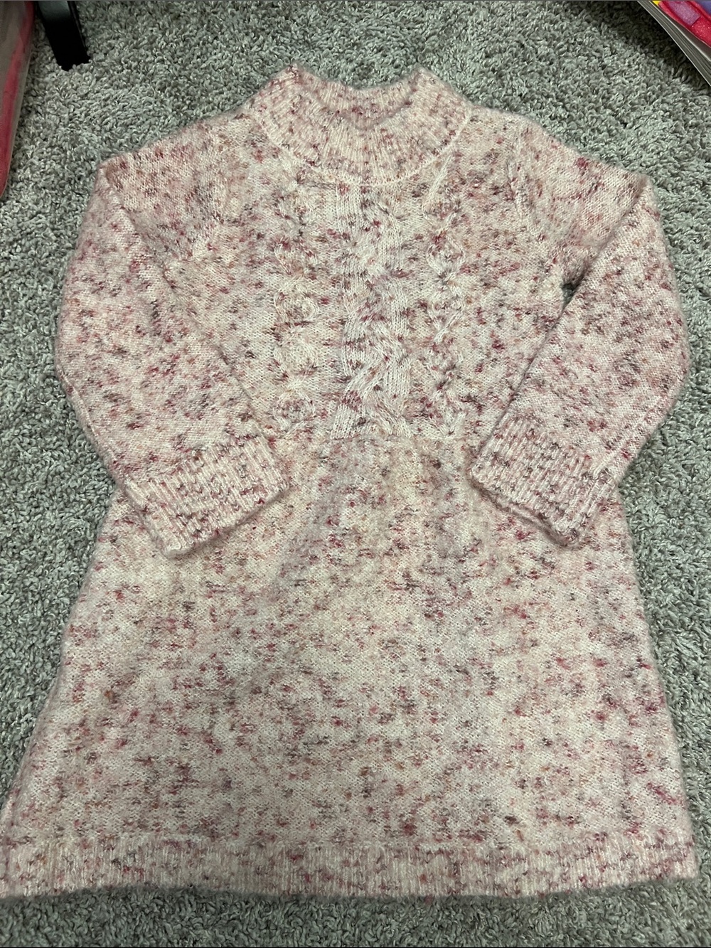 NWOT OshKosh B'gosh Light Pink Flecked Knit Dress size 3T